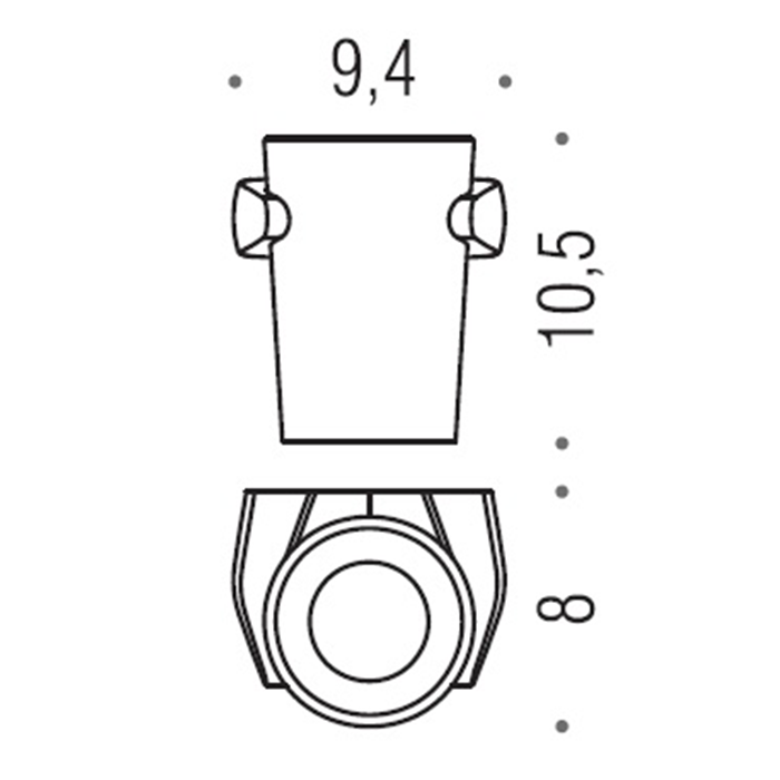 Фото Стакан Colombo Road B8002.CR-VAN подвесной хром глянец/стекло матовое