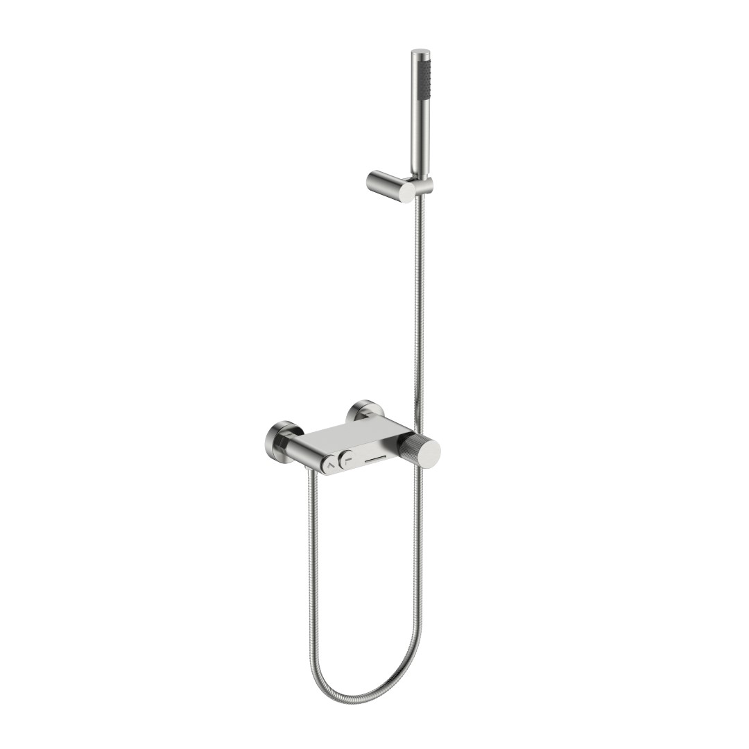 Фото Смеситель для ванны Boheme Stick 123-NB.3 никель браш