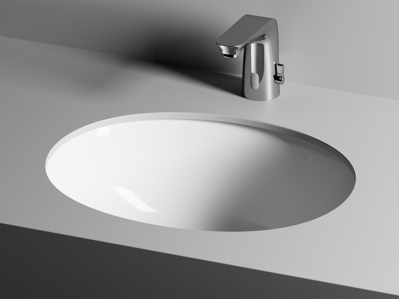 Фото Раковина Ceramicanova Element CN6042 встраиваемая под столешницу 51 × 42 × 19,5 см, белый глянцевый