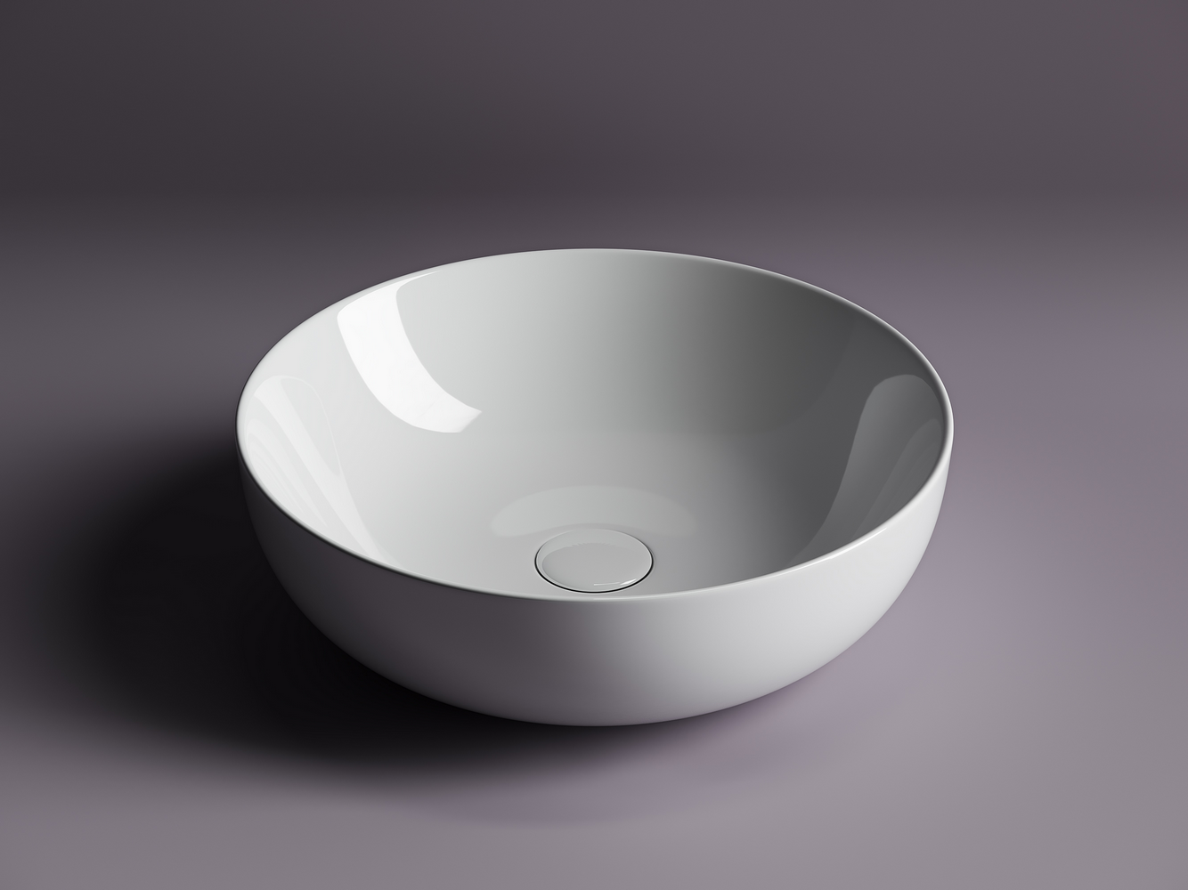 Фото Раковина Ceramicanova Element CN5024 накладная 42 × 42 × 13 см, белый глянцевый