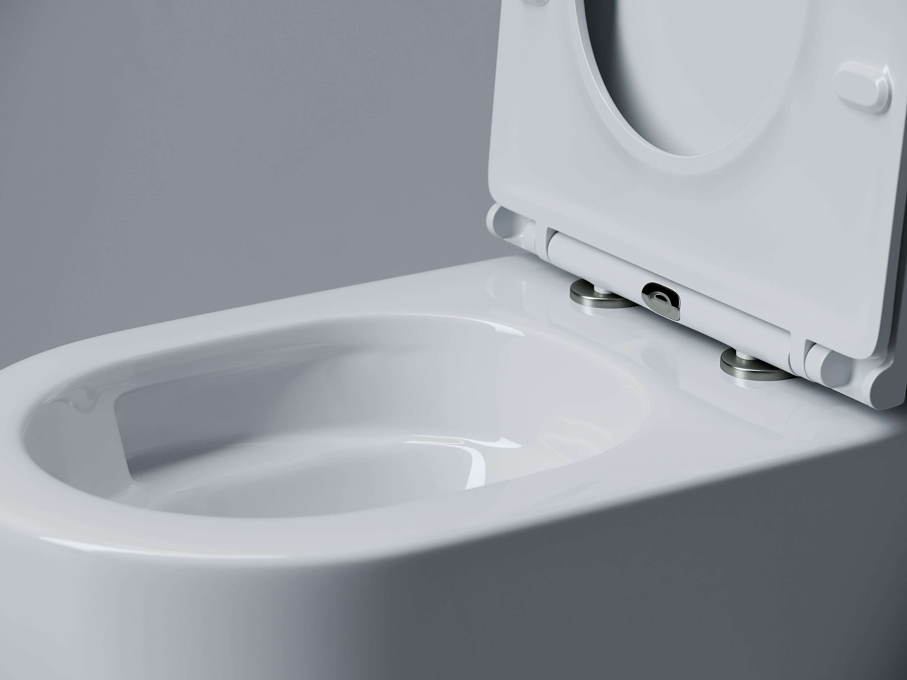 Фото Унитаз Ceramicanova Voga CN4012T с сиденьем подвесной, белый глянцевый