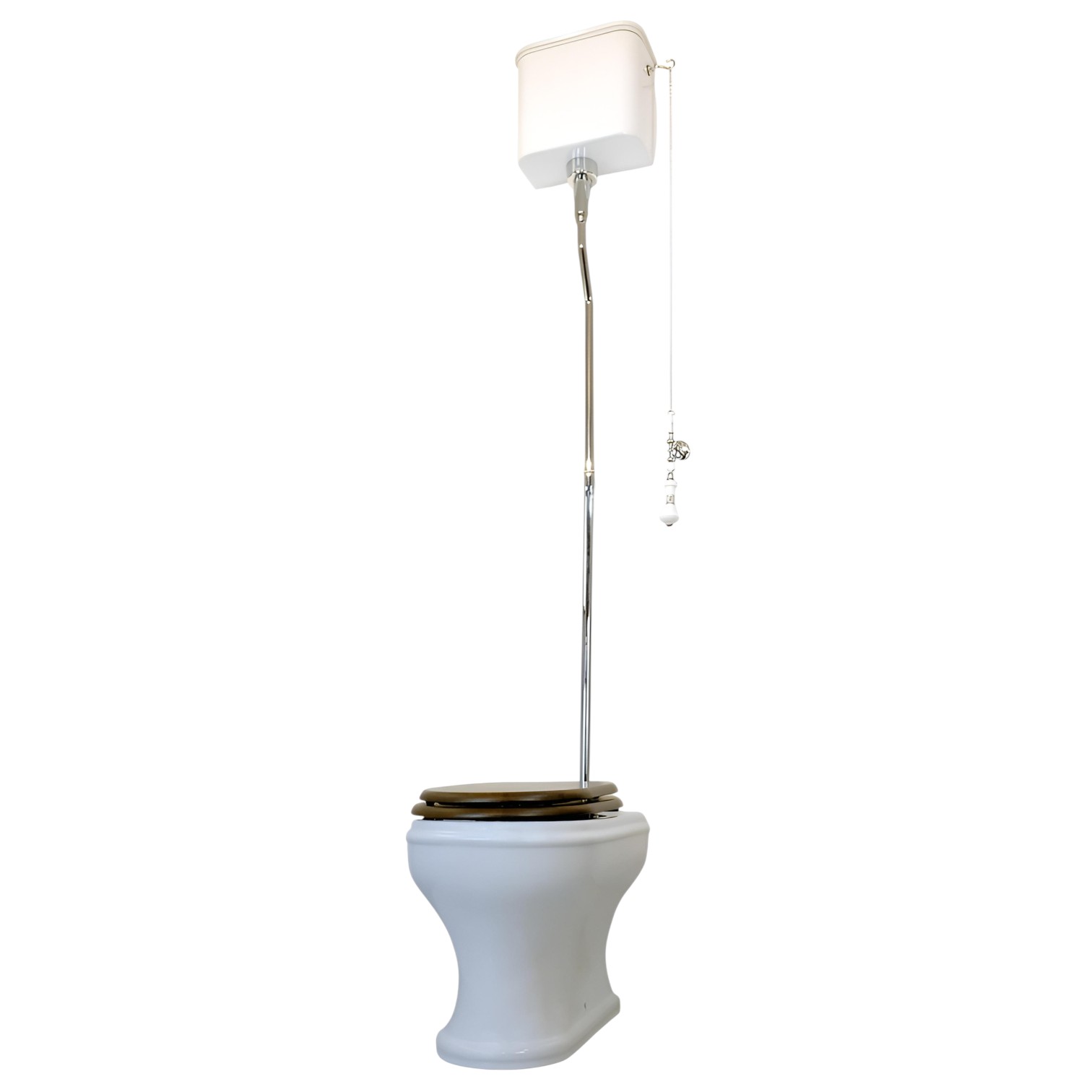 Фото Унитаз Migliore Charme 36376 с высоким бачком, хром глянец, выпуск универсальный