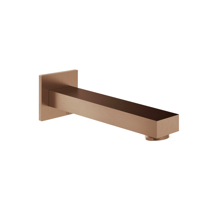 Фото Излив Gessi Inverso Rigato 73103#708 для ванны медь браш pvd