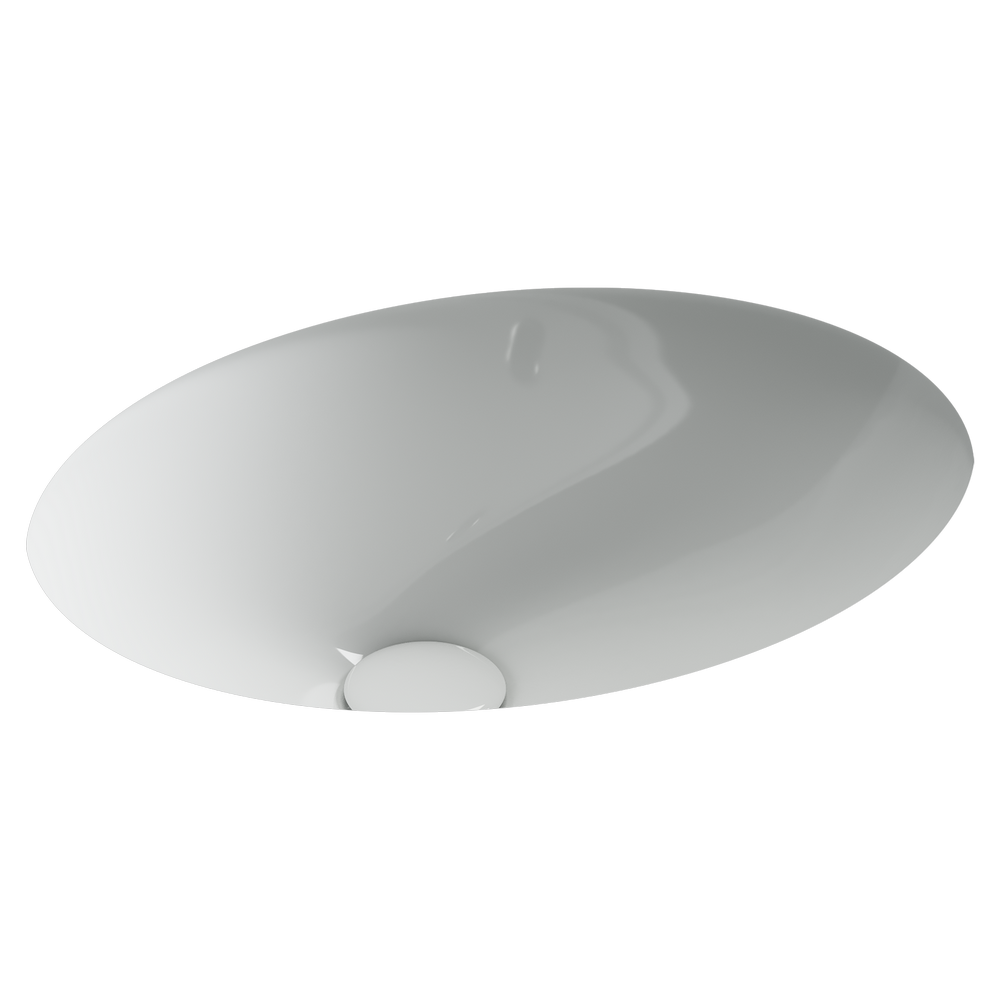 Фото Раковина Ceramicanova Era CN15005 встраиваемая под столешницу 46,5 × 38 × 19 см, белый глянцевый