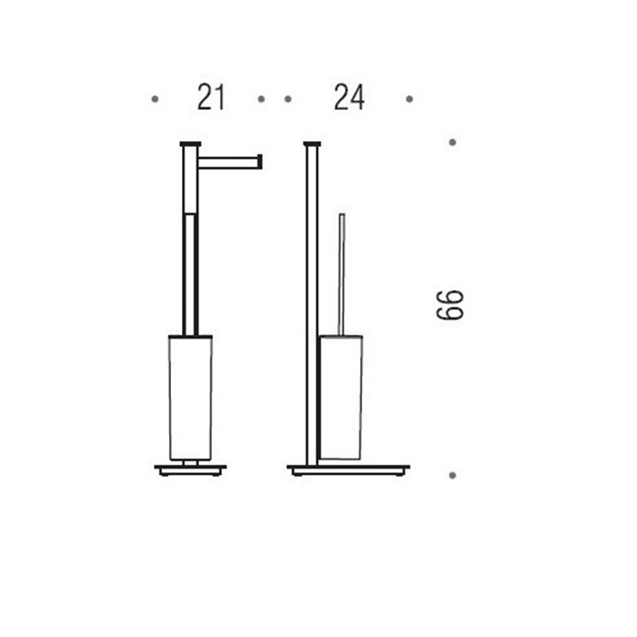 Фото Стойка Colombo Units B9107S.NM напольная черный матовый