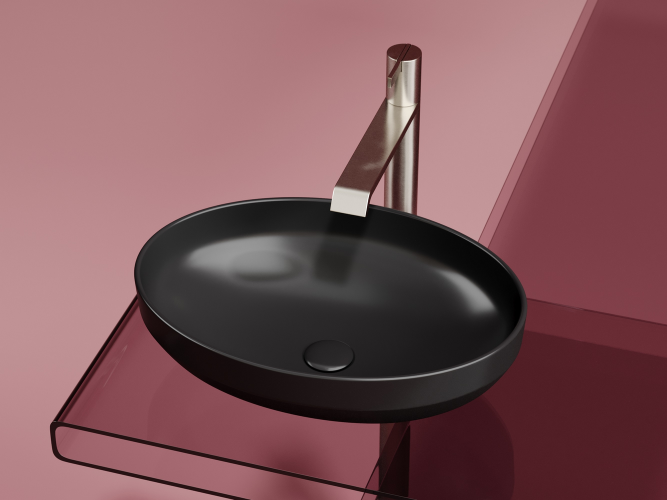 Фото Раковина Ceramicanova Element CN6056MB накладная 50,2 × 36,3 × 14,5 см, черный матовый