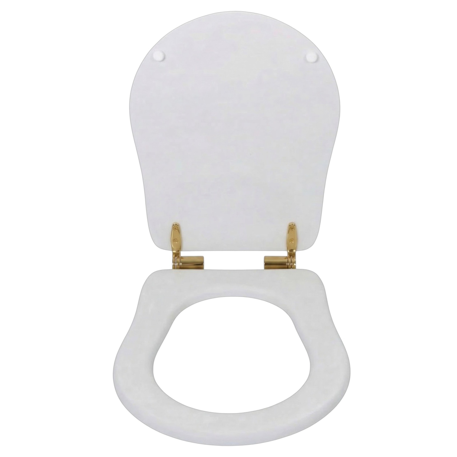 Фото Крышка-сиденье Migliore Charme 34404 белая, петли микролифт золото глянец
