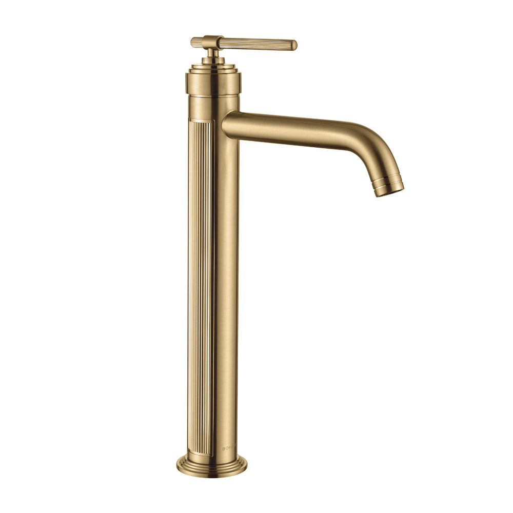 Фото Смеситель для раковины Boheme Eterna 172-BR высокий brushed бронза, янтарная бронза матовая