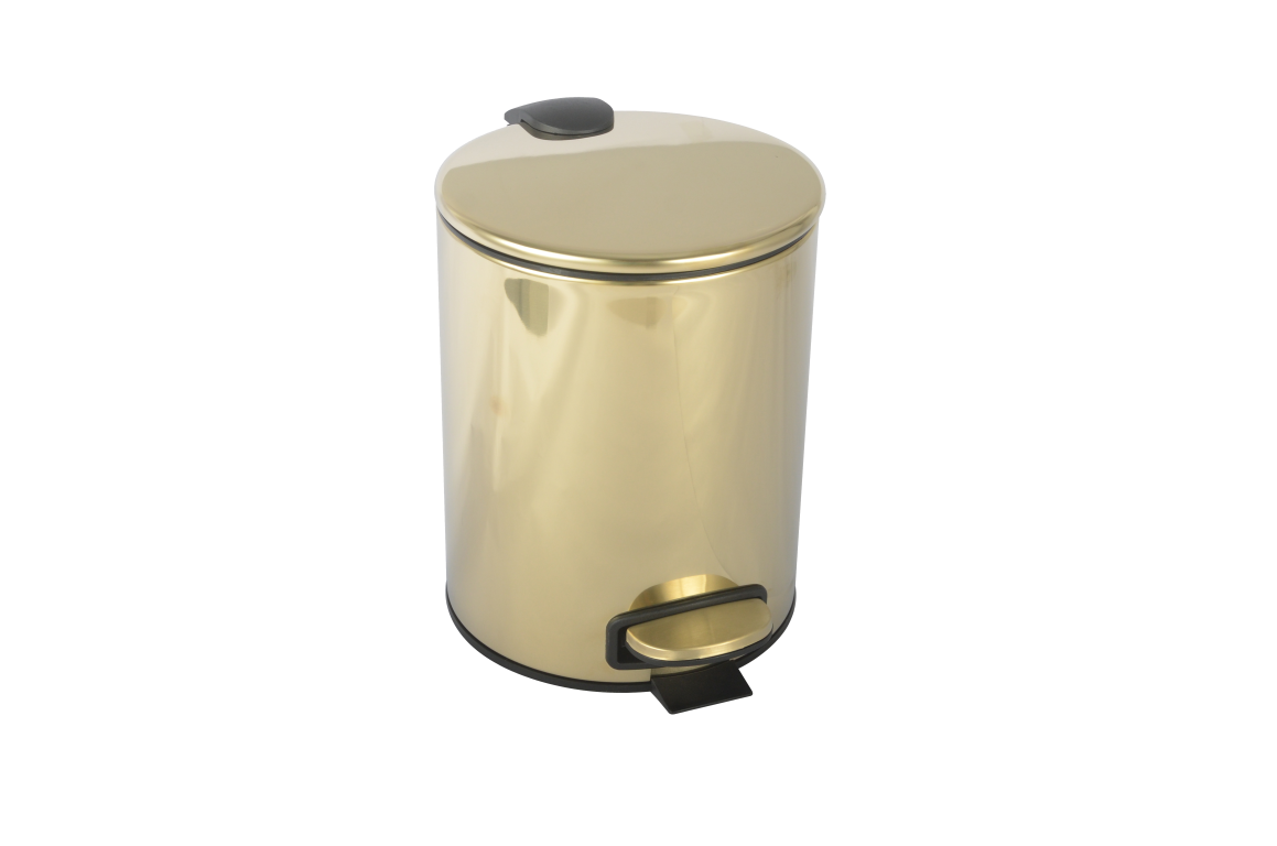 Фото Мусорное ведро Boheme Uno 10426-G золото 5 л