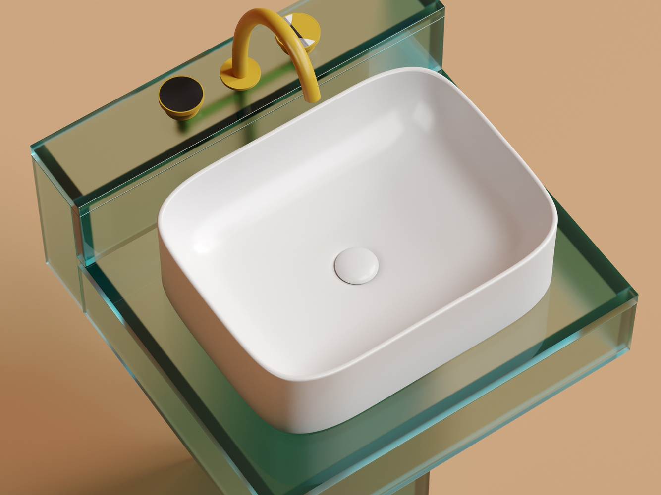 Фото Раковина Ceramicanova Element CN6052MW накладная 50,5 × 38 × 15 см, белый матовый