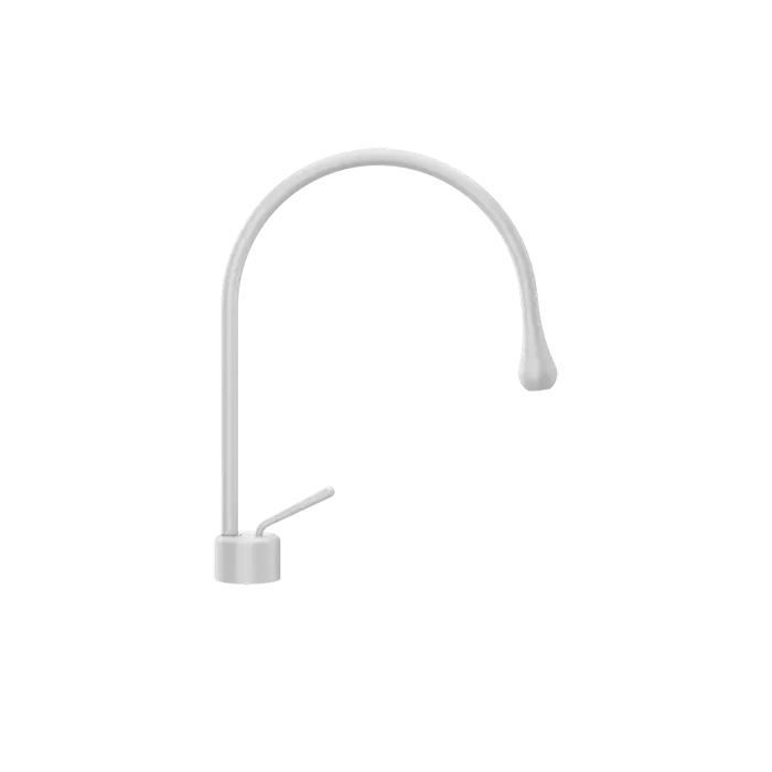 Фото Смеситель Gessi Goccia 33602#279 для раковины, белый матовый