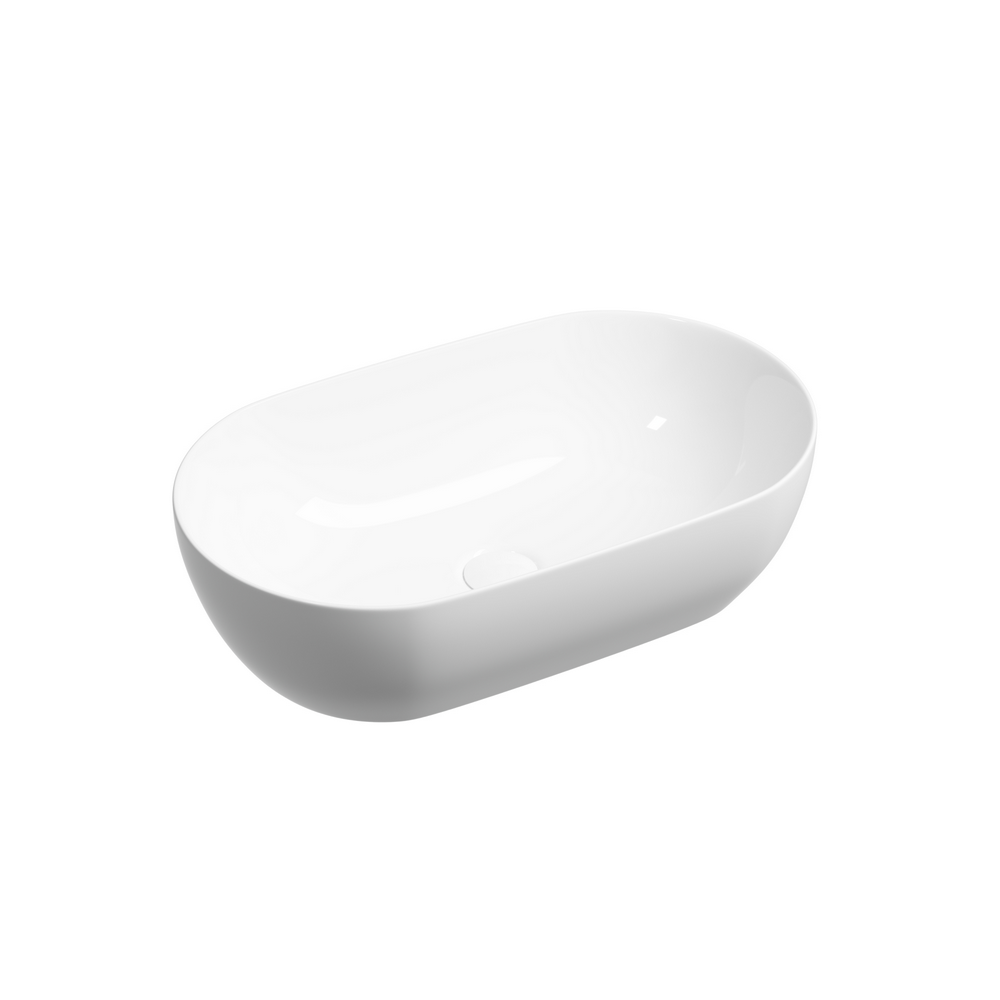Фото Раковина Ceramicanova Twist CN12001 накладная 50 × 30 × 14 см, белый глянцевый