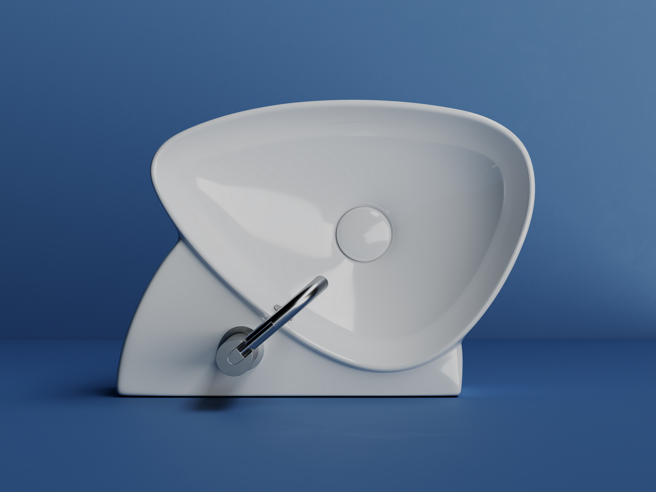 Фото Раковина Ceramicanova Element CN5049 подвесная 49,5 × 35 × 15,5 см, белый глянцевый