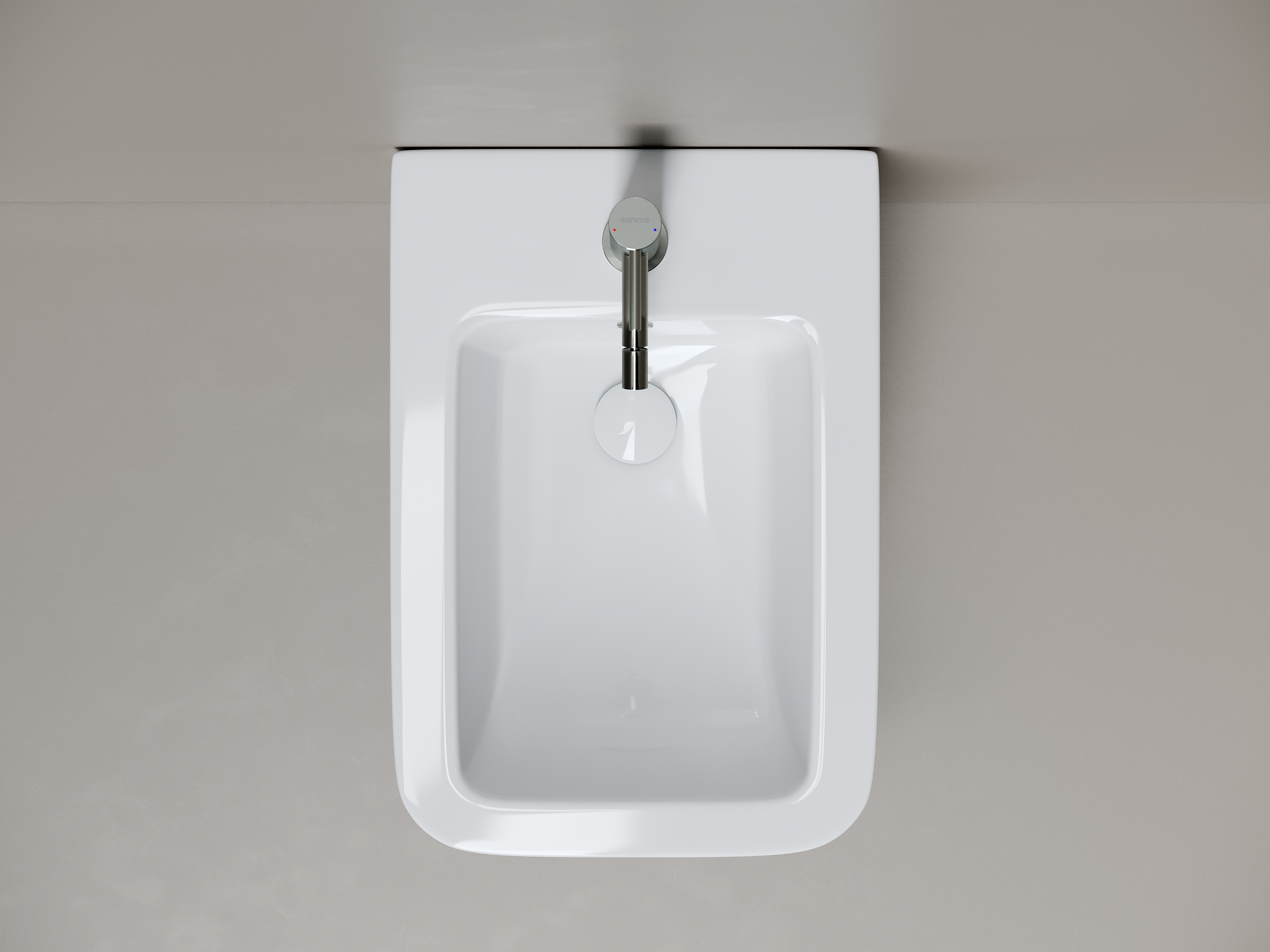 Фото Биде Ceramicanova Miro CN11004 подвесное, белый глянцевый