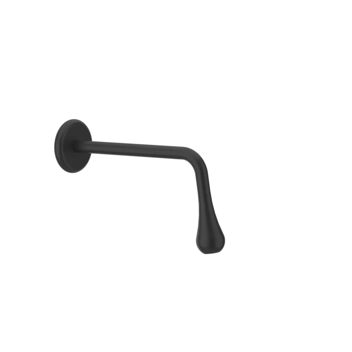 Фото Излив Gessi Goccia 33715#299 настенный черный матовый