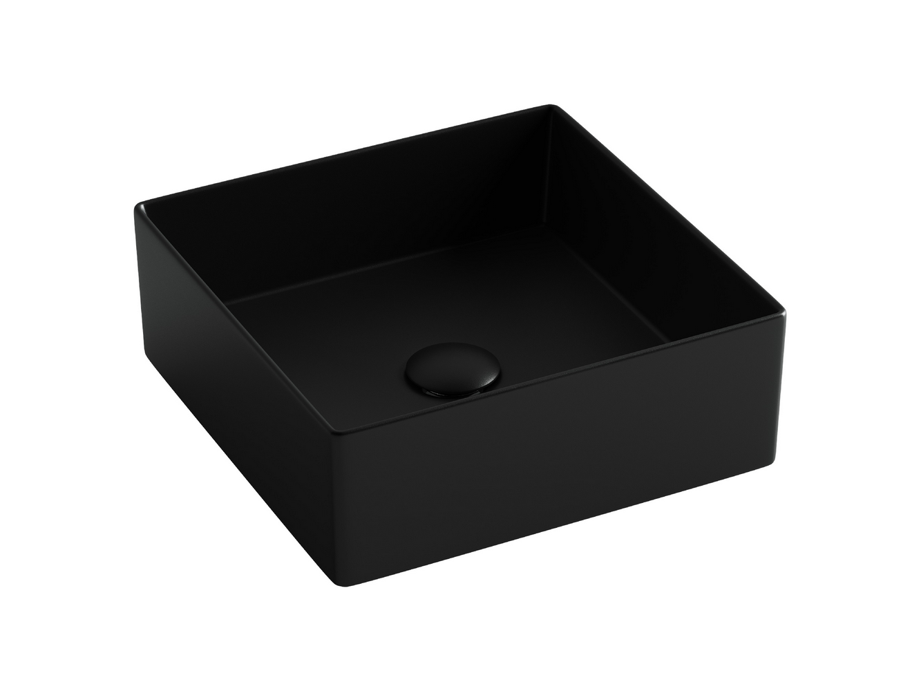 Фото Раковина Ceramicanova Element CN6068MB накладная 36,1 × 36,1 × 13 см, черный матовый