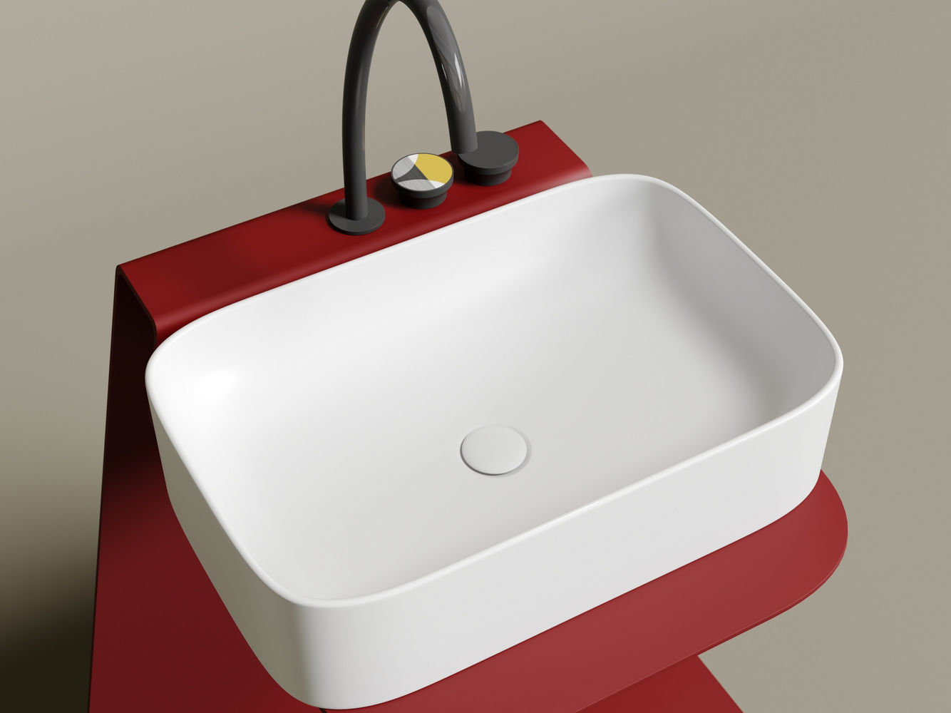 Фото Раковина Ceramicanova Element CN6053MW накладная 60,5 × 38 × 15 см, белый матовый