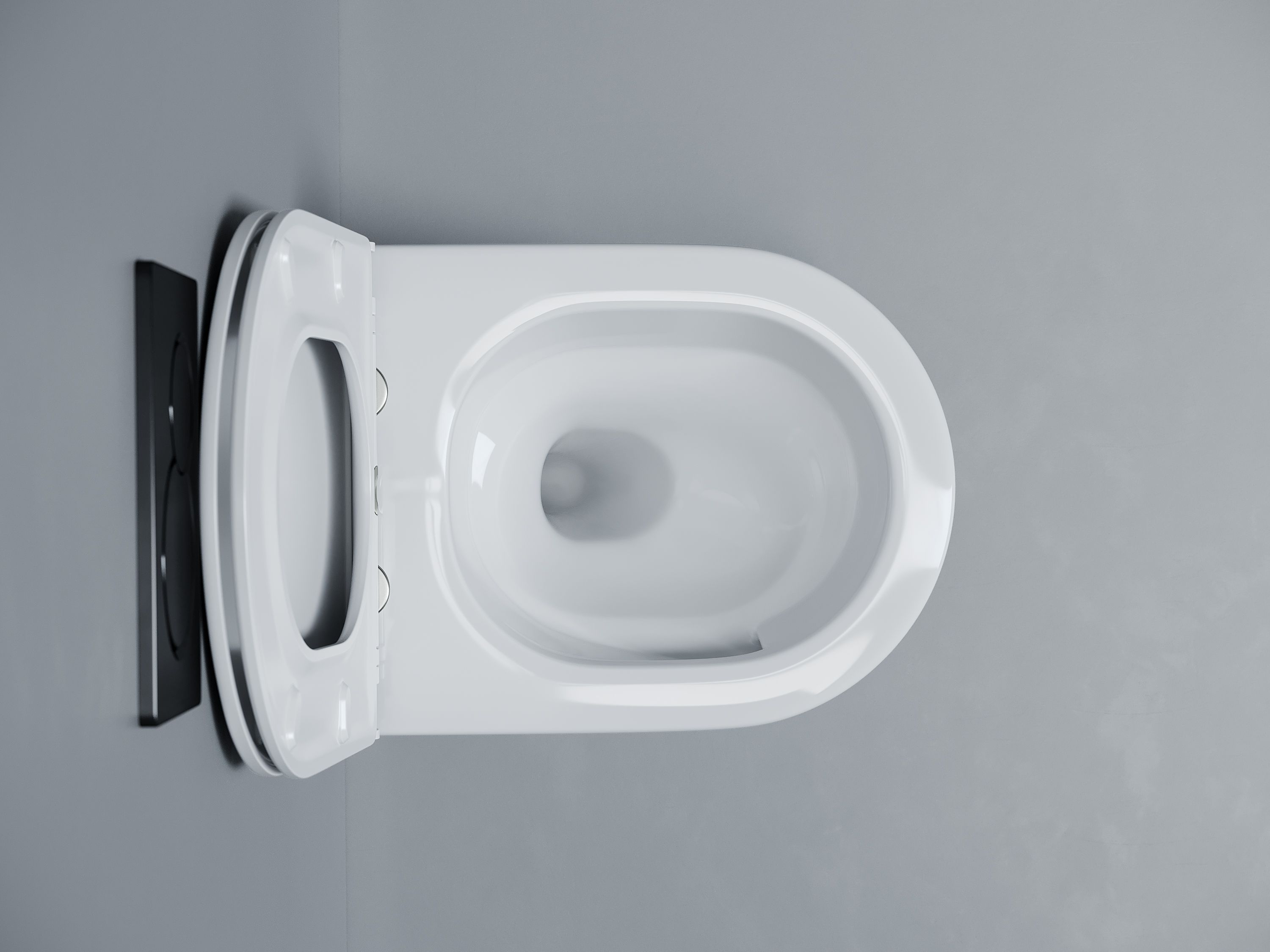 Фото Унитаз Ceramicanova Voga CN4012T с сиденьем подвесной, белый глянцевый