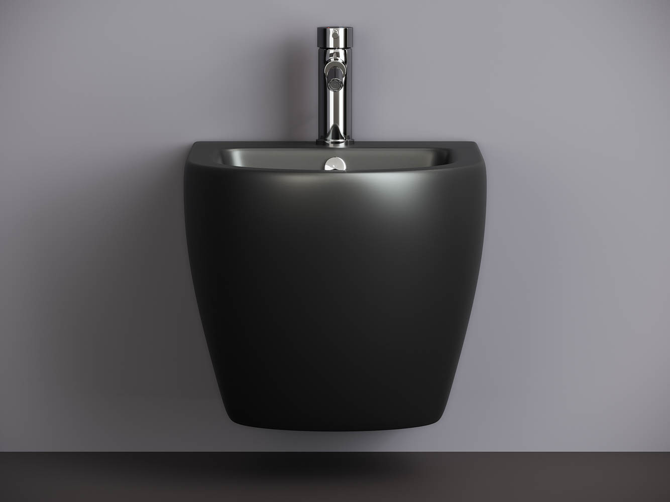 Фото Биде Ceramicanova Metropol CN4003MB подвесное, черный матовый