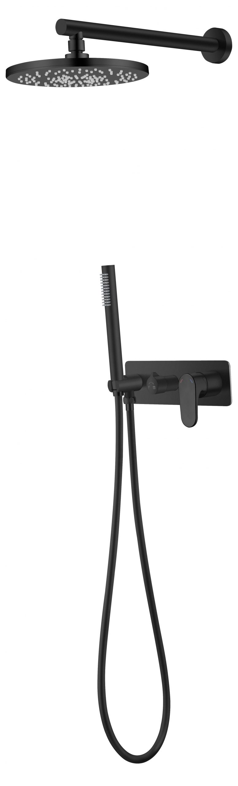 Фото Душевая система Boheme Spectre 454-B черный матовый