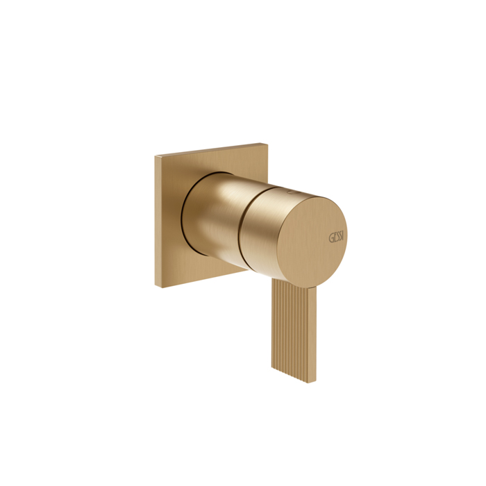 Фото Смеситель Gessi Inverso Rigato 73519#726 для душа, бронза браш pvd