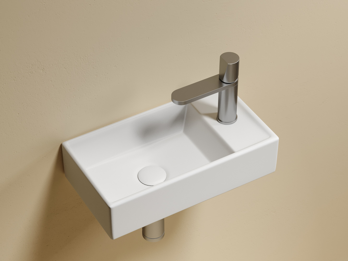 Фото Раковина Ceramicanova Element CN6051LMW подвесная 41 × 22,5 × 10,5 см, белый матовый
