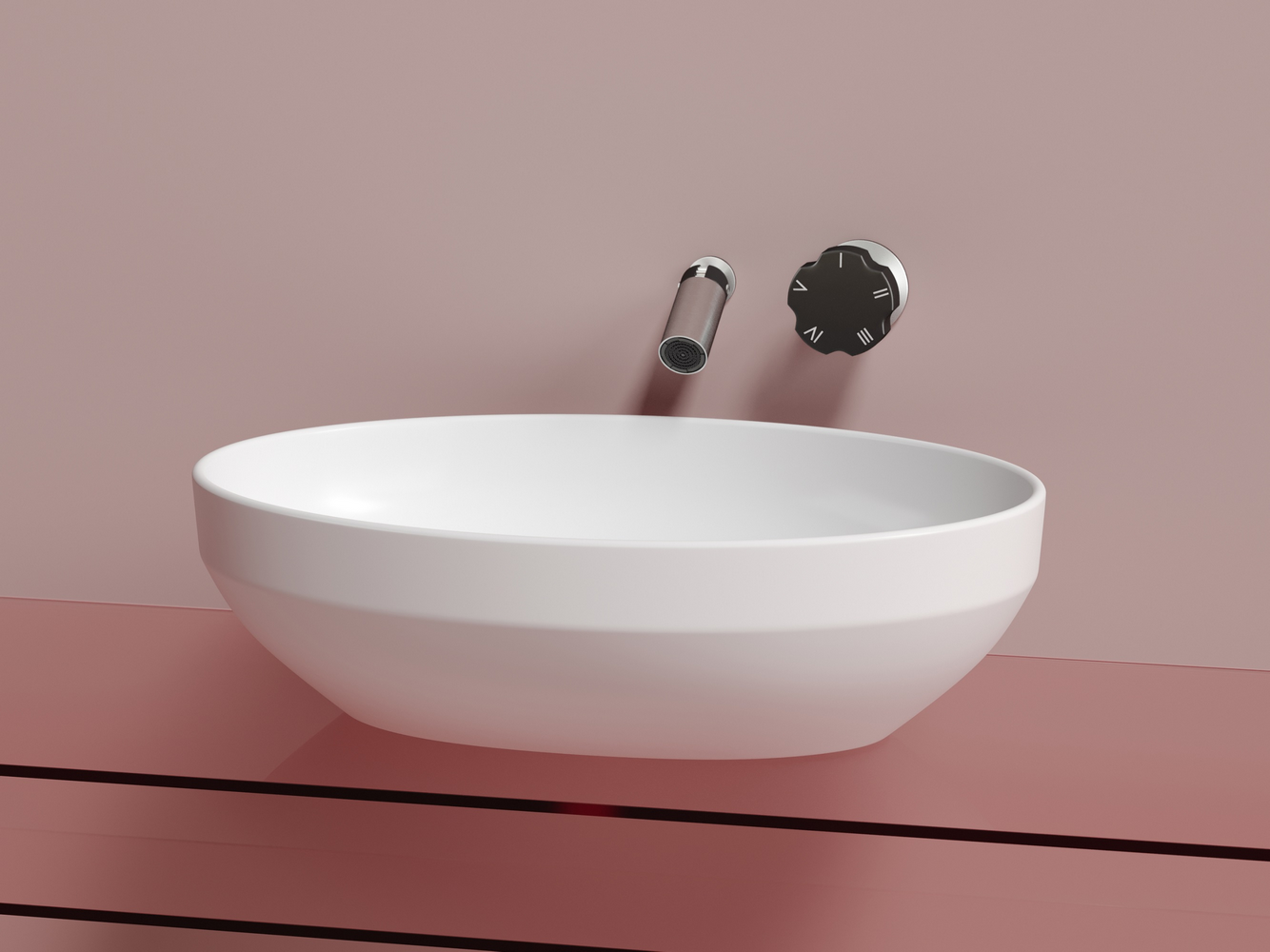 Фото Раковина Ceramicanova Element CN6056MW накладная 50,2 × 36,3 × 14,5 см, белый матовый