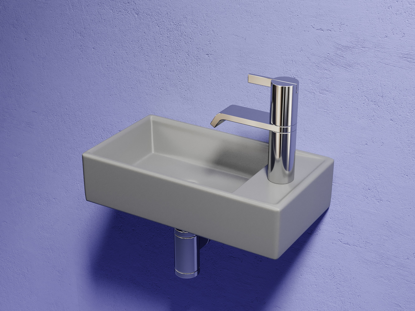 Фото Раковина Ceramicanova Element CN6051LMH подвесная 41 × 22,5 × 10,5 см, антрацит матовый