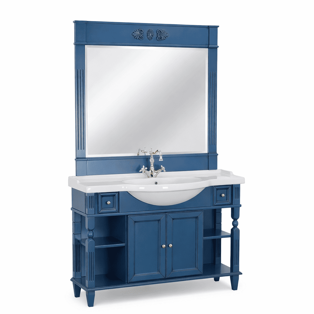 Фото Мебель для ванной Migliore Kantri цвет Blue Patinato 121 см