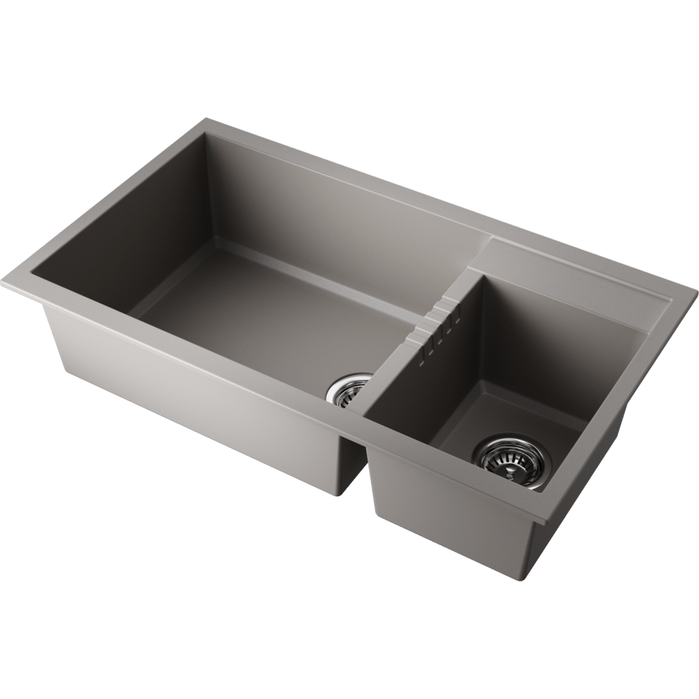 Фото Кухонная мойка Omoikiri Tedori 86-2-LB-GR 4993573 leningrad grey