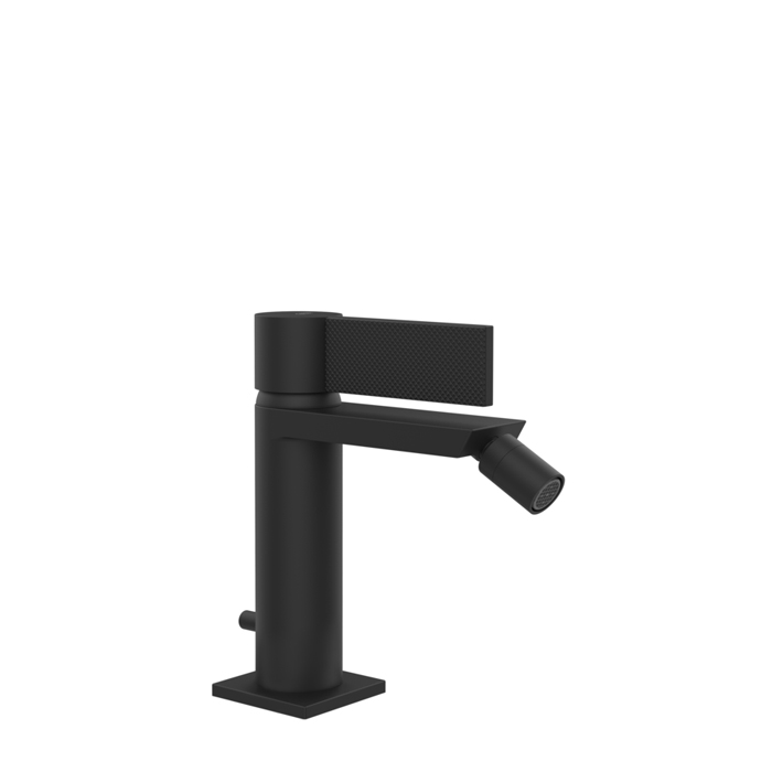Фото Смеситель Gessi Inverso Diamantato 73607#299 для биде с донным клапаном, черный матовый