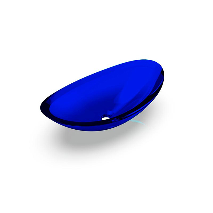 Фото Раковина Knief Solid Surface 70204XXX накладная 58.1 см, цвет Marine blue # XXX