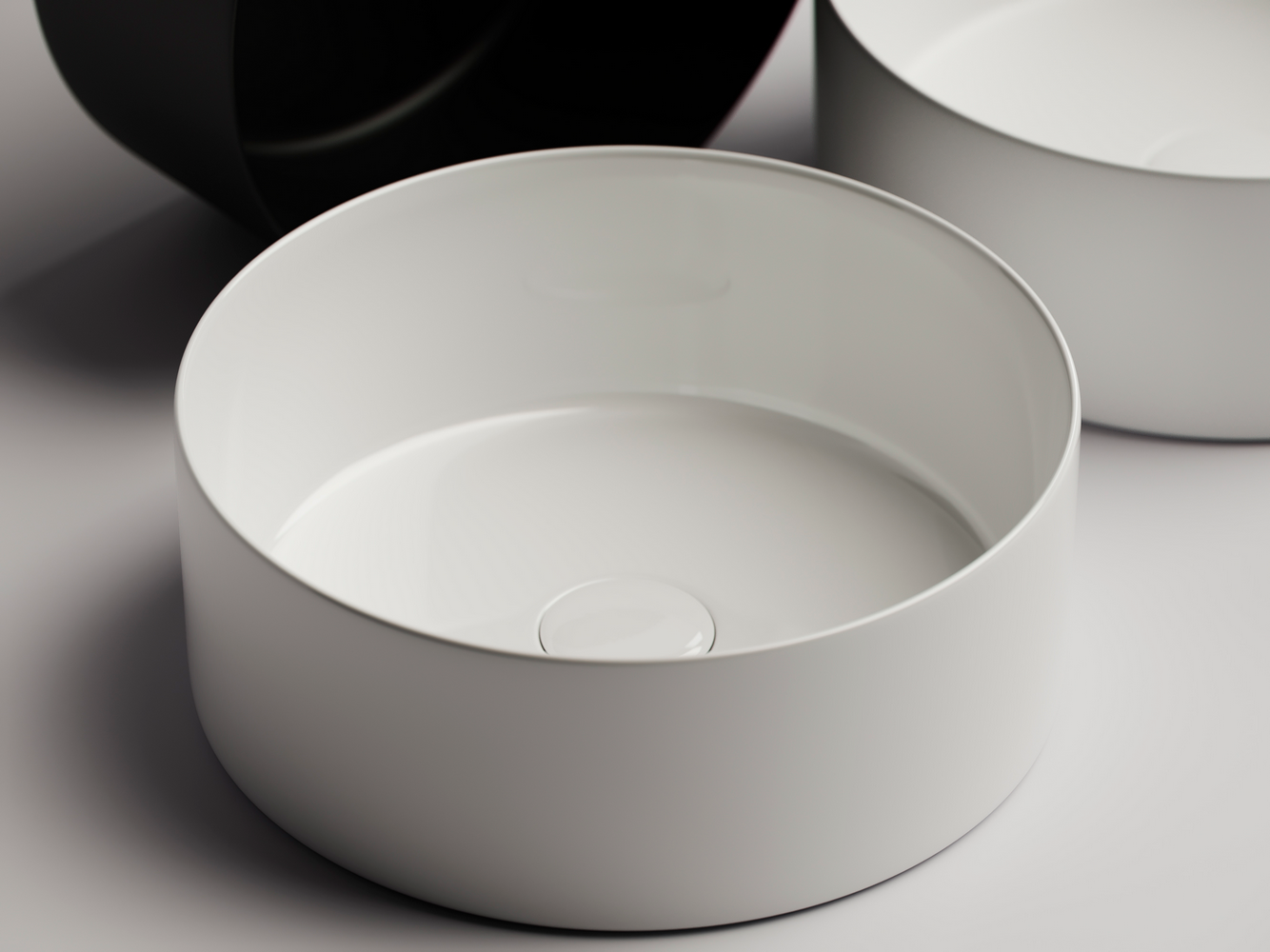 Фото Раковина Ceramicanova Element CN6032 накладная 35,8 × 35,8 × 13,7 см, белый глянцевый