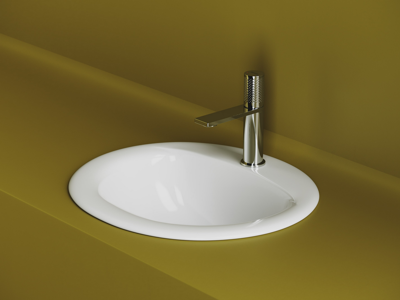 Фото Раковина Ceramicanova Sun CN6080 встраиваемая сверху 51,5 × 45,5 × 20 см, белый глянцевый