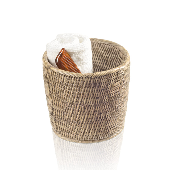 Фото Корзина Decor Walther Basket 0927491 настольная 19x18 см, ротанг светлый