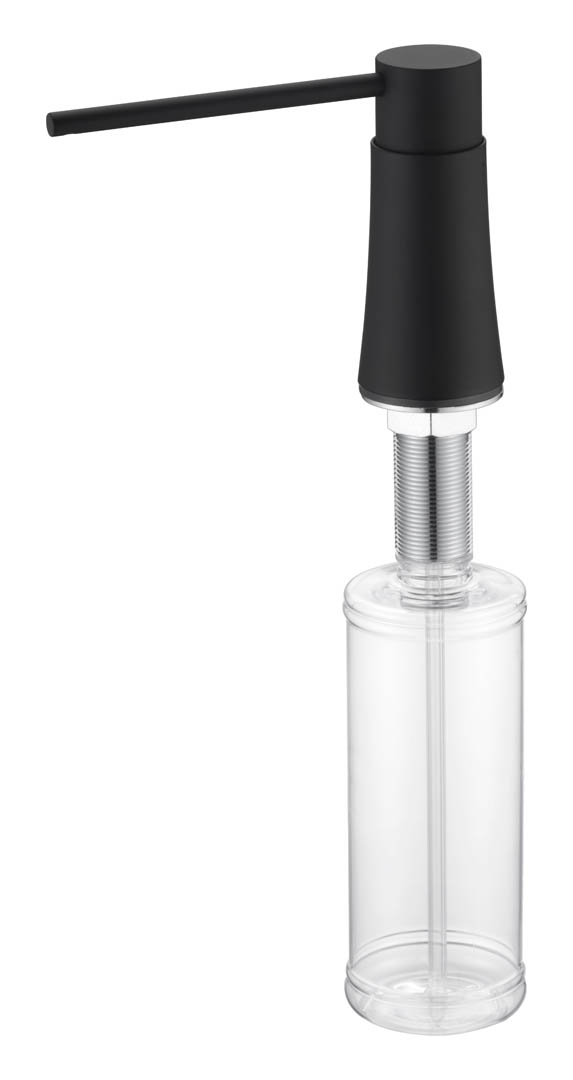 Фото Дозатор для кухонной мойки Boheme 630-B встраиваемый черный матовый