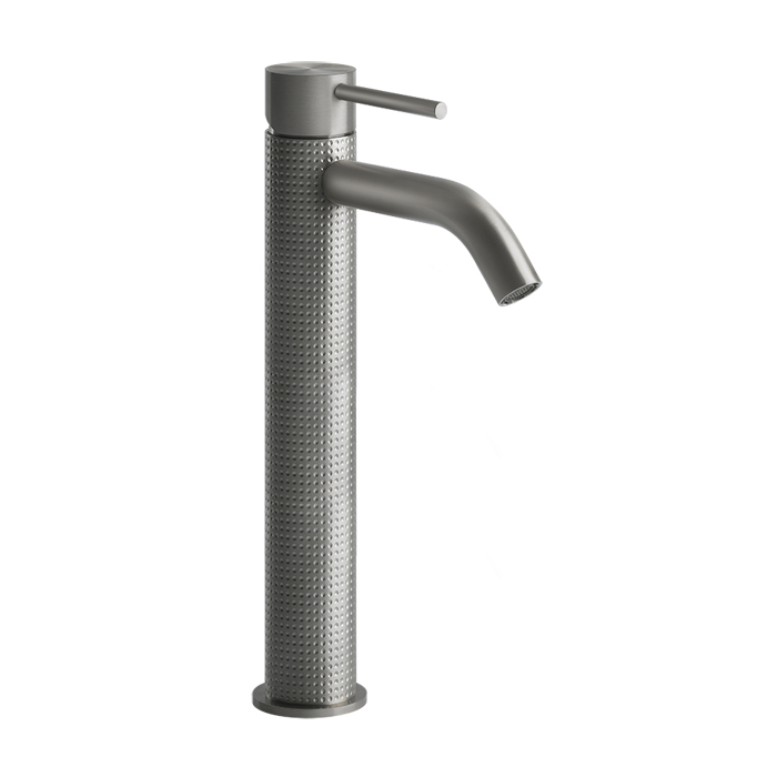 Фото Смеситель Gessi Gessi316 54409#239 для раковины, нержавеющая сталь браш