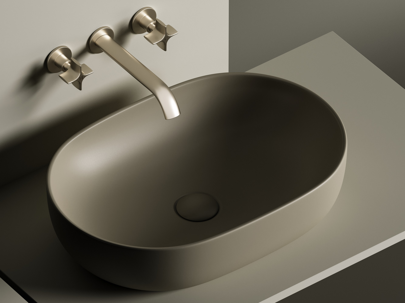 Фото Раковина Ceramicanova Element CN6047MC накладная 60 × 41,5 × 13,5 см, капучино матовый