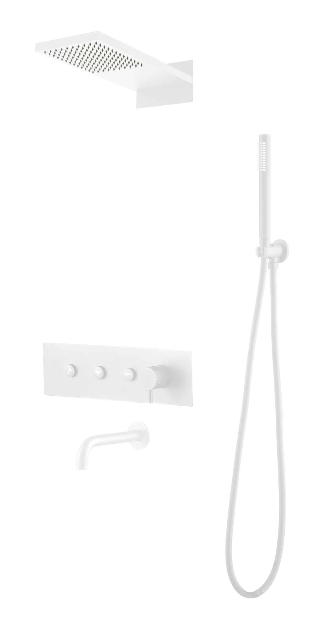 Фото Душевая система Boheme Fusion 130-2-MW белый матовый