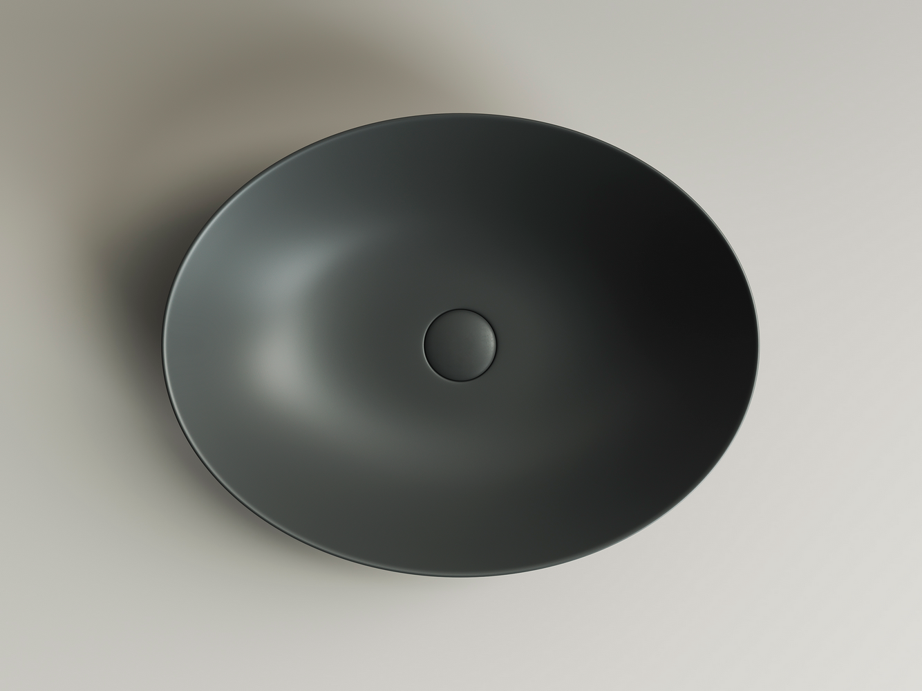 Фото Раковина Ceramicanova Element CN6017MDH накладная 52 × 39,5 × 13 см, темный антрацит матовый