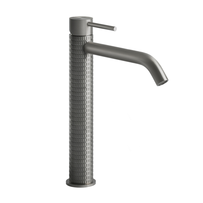 Фото Смеситель Gessi Gessi316 54206#239 для раковины, нержавеющая сталь браш