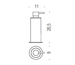 Фото Дозатор Colombo Complementi W4980XL.CR настольный хром глянец