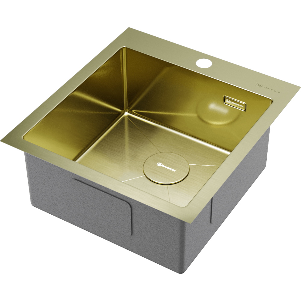 Фото Кухонная мойка Omoikiri Akisame 46-LG 4973081 светлое золото