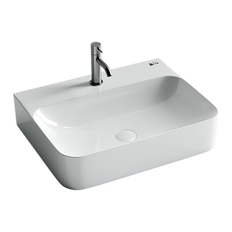 Фото Раковина Ceramicanova Aura CN2001 подвесная 60 × 47 × 13,5 см, белый глянцевый