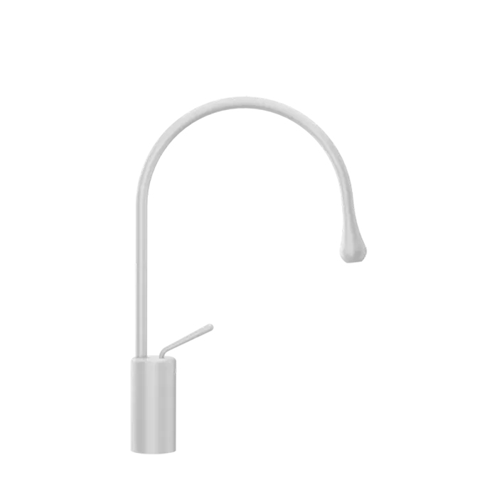 Фото Смеситель Gessi Goccia 33605#279 для раковины, белый матовый