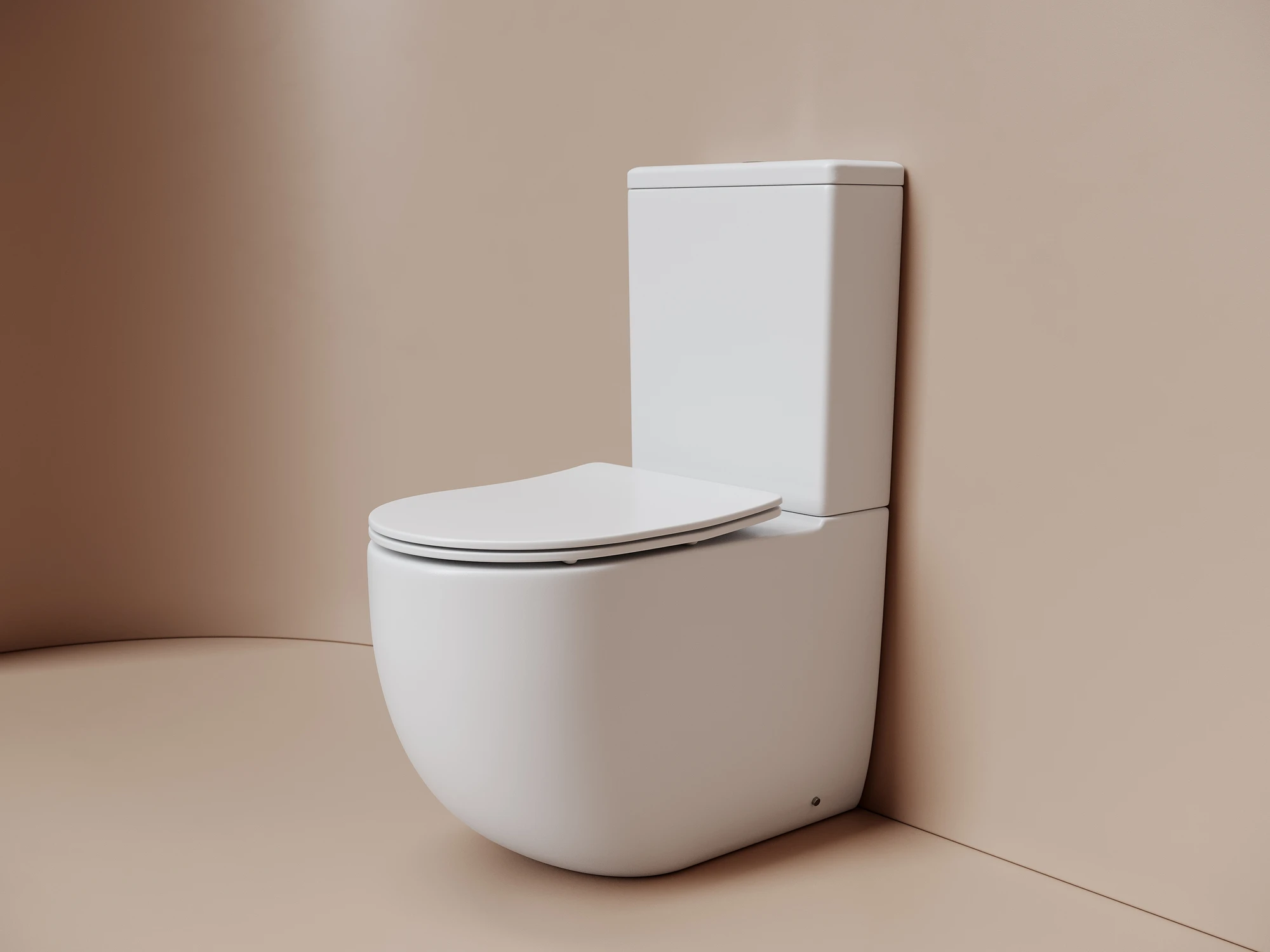 Фото Унитаз Ceramicanova Metropol CN4001TMW с сиденьем с бачком компакт, белый матовый