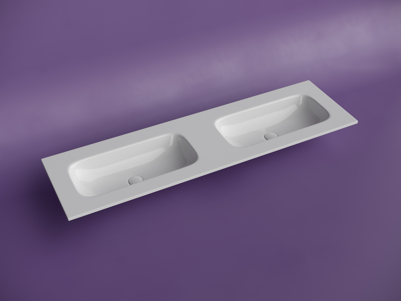 Фото Раковина Ceramicanova Grace CN7023wx мебельная 161 × 45,7 × 13,7 см, белый глянцевый