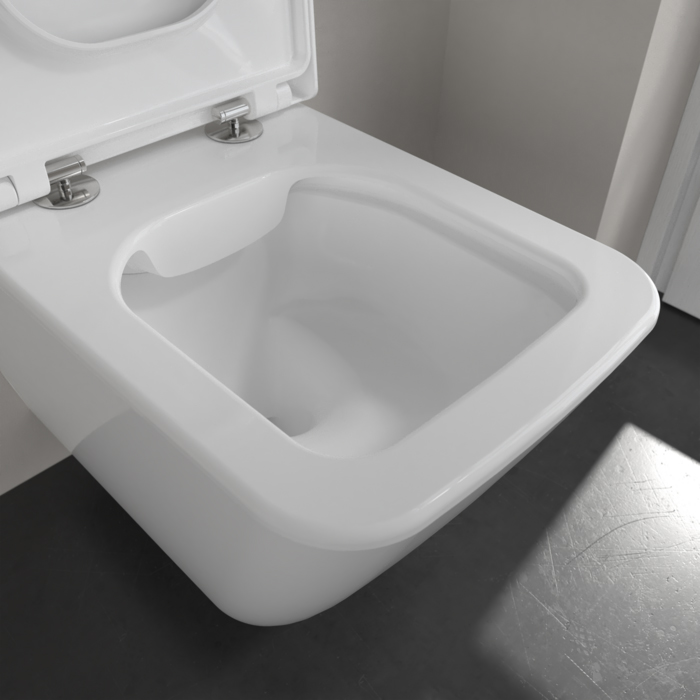 Фото Унитаз подвесной Villeroy & Boch Finion 4664R0R1, без сиденья, белый глянцевый