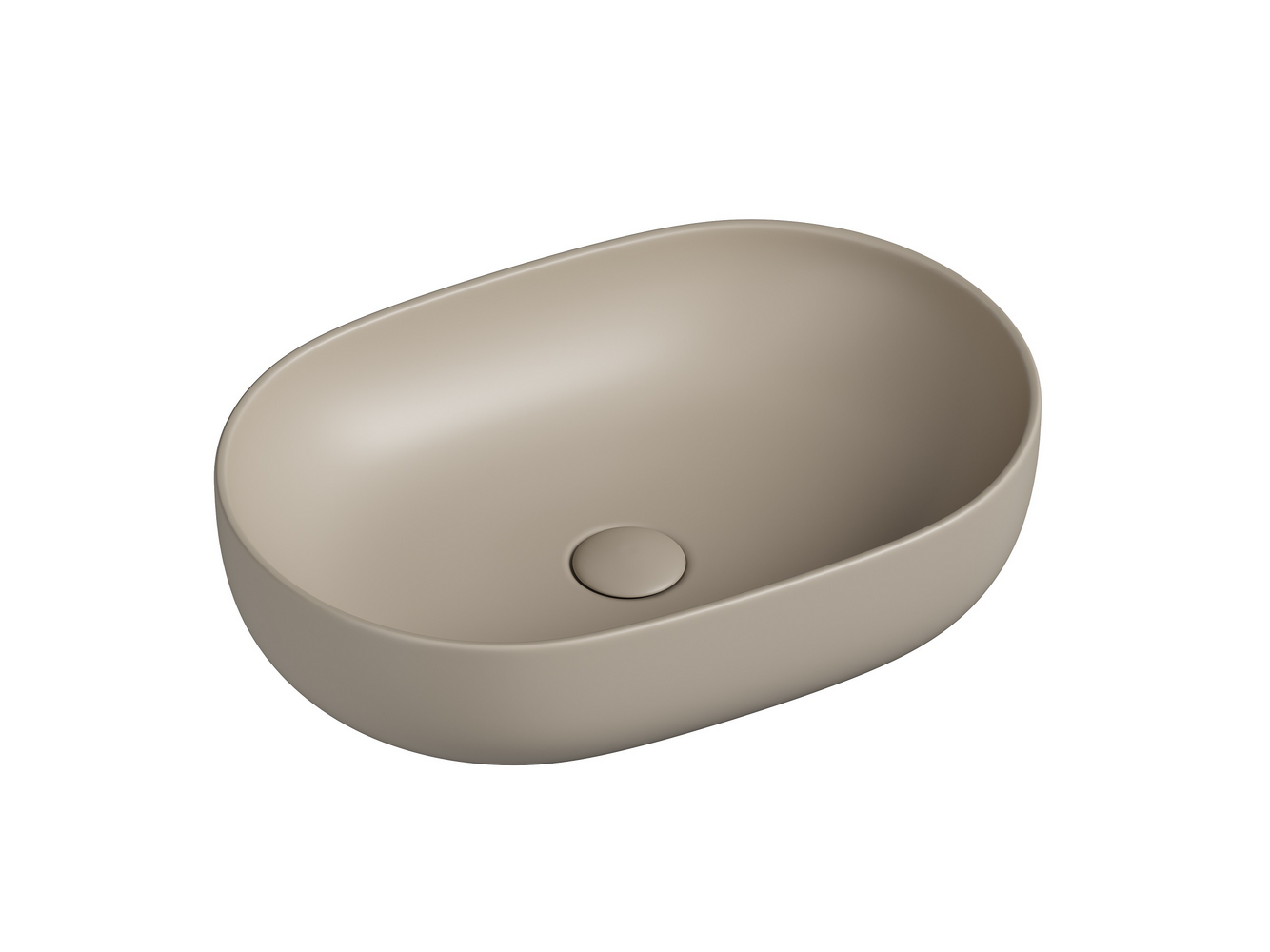 Фото Раковина Ceramicanova Element CN6047MC накладная 60 × 41,5 × 13,5 см, капучино матовый