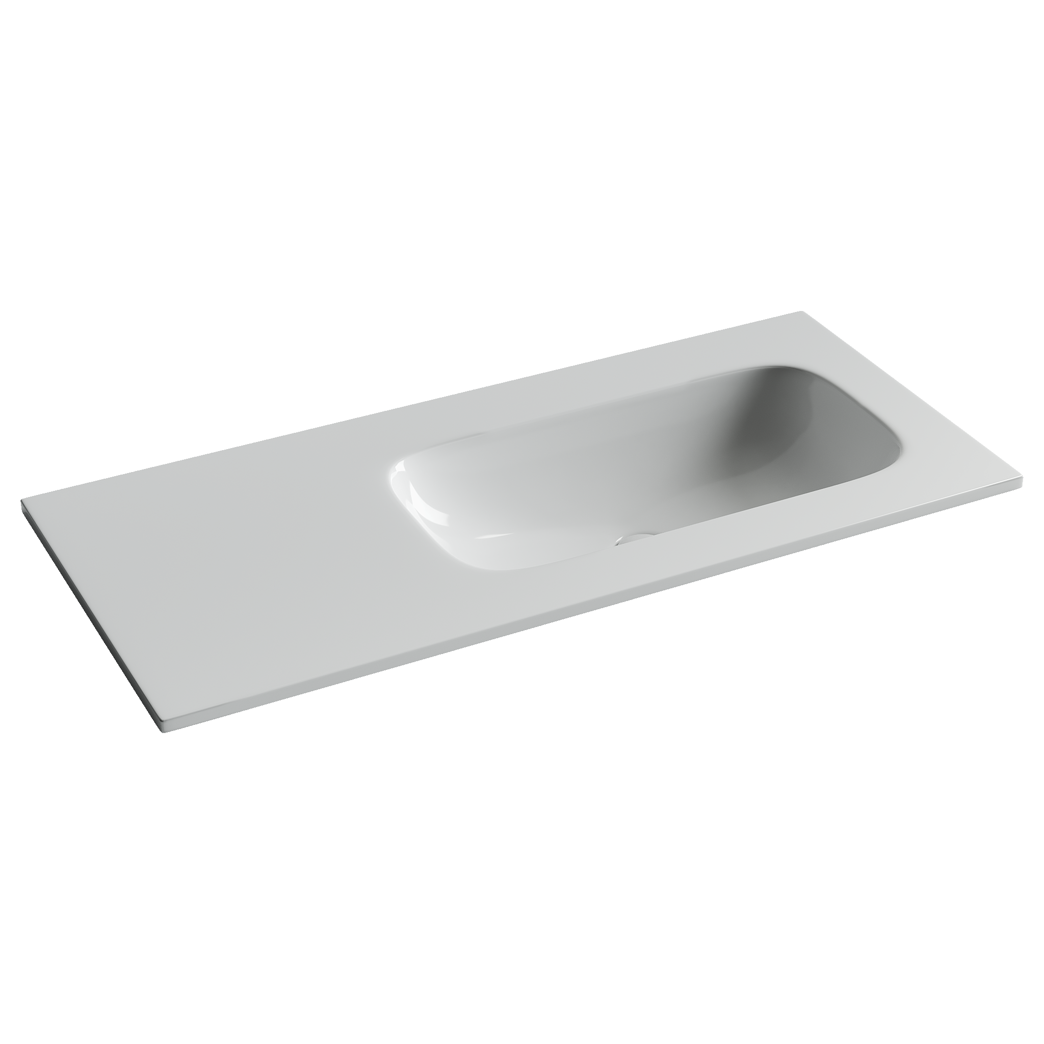 Фото Раковина Ceramicanova Grace CN7015wx мебельная 101 × 45,7 × 13,7 см, белый глянцевый